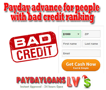 payday advance for people with bad credit rankings